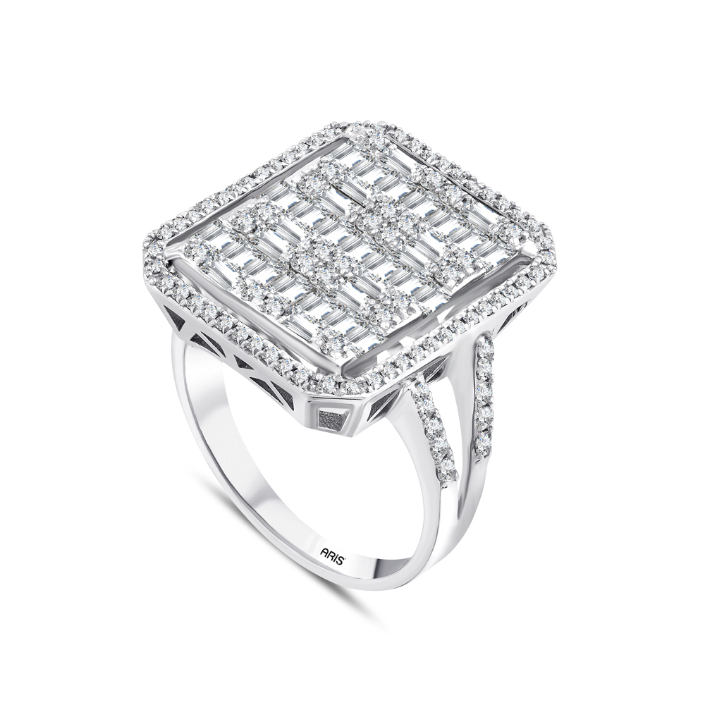 1.72 Karat Baget Pırlanta Yüzük