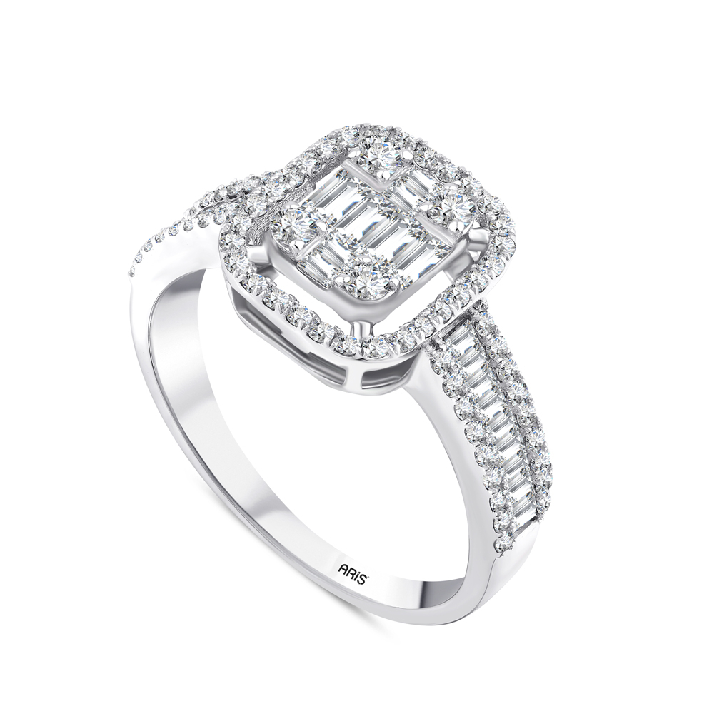 1.02 Karat Baget Pırlanta Yüzük