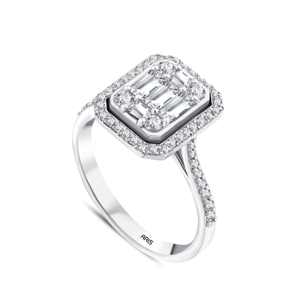 0.75 Karat Baget Pırlanta Yüzük