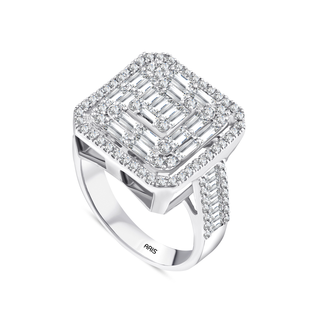 1.63 Karat Pırlanta Baget Yüzük