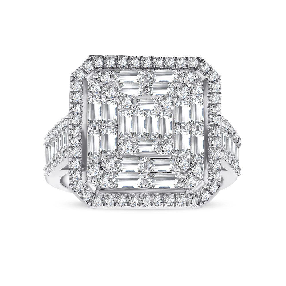 1.63 Karat Pırlanta Baget Yüzük