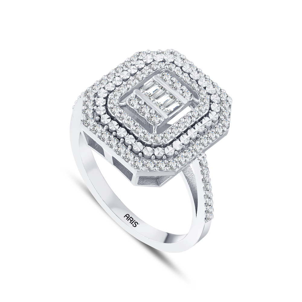 0.65 Karat Baget Pırlanta Yüzük