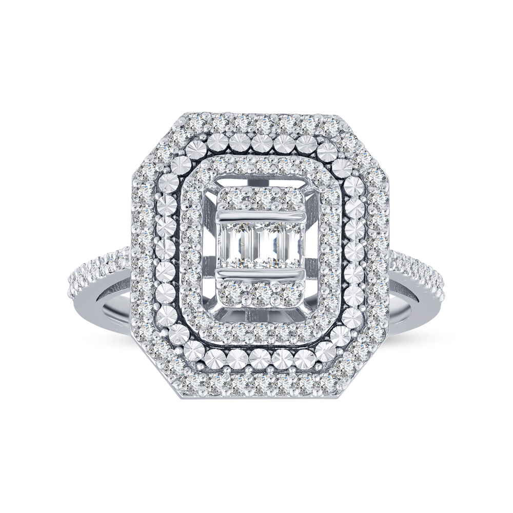 0.65 Karat Baget Pırlanta Yüzük