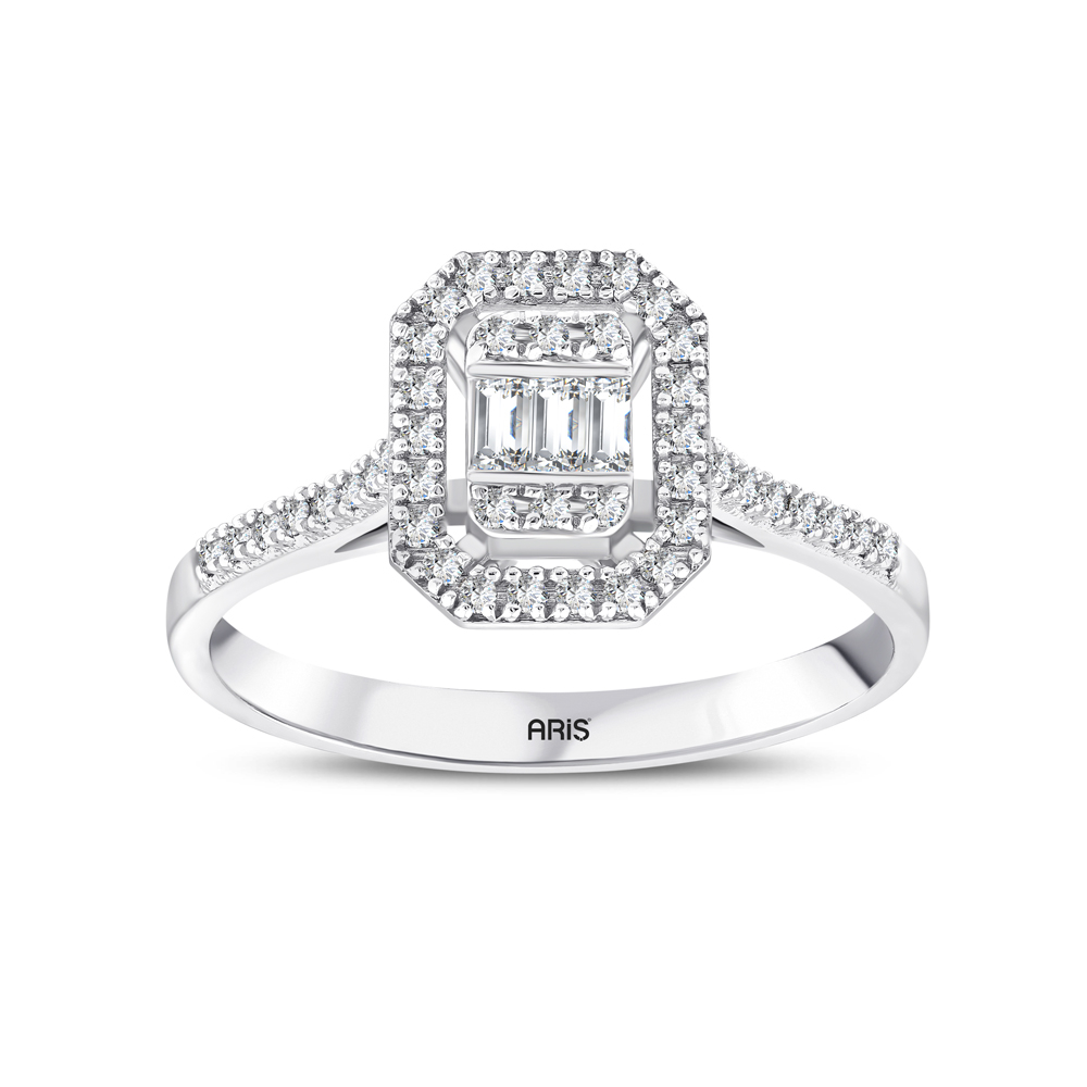 0.24 Karat Baget Pırlanta Yüzük