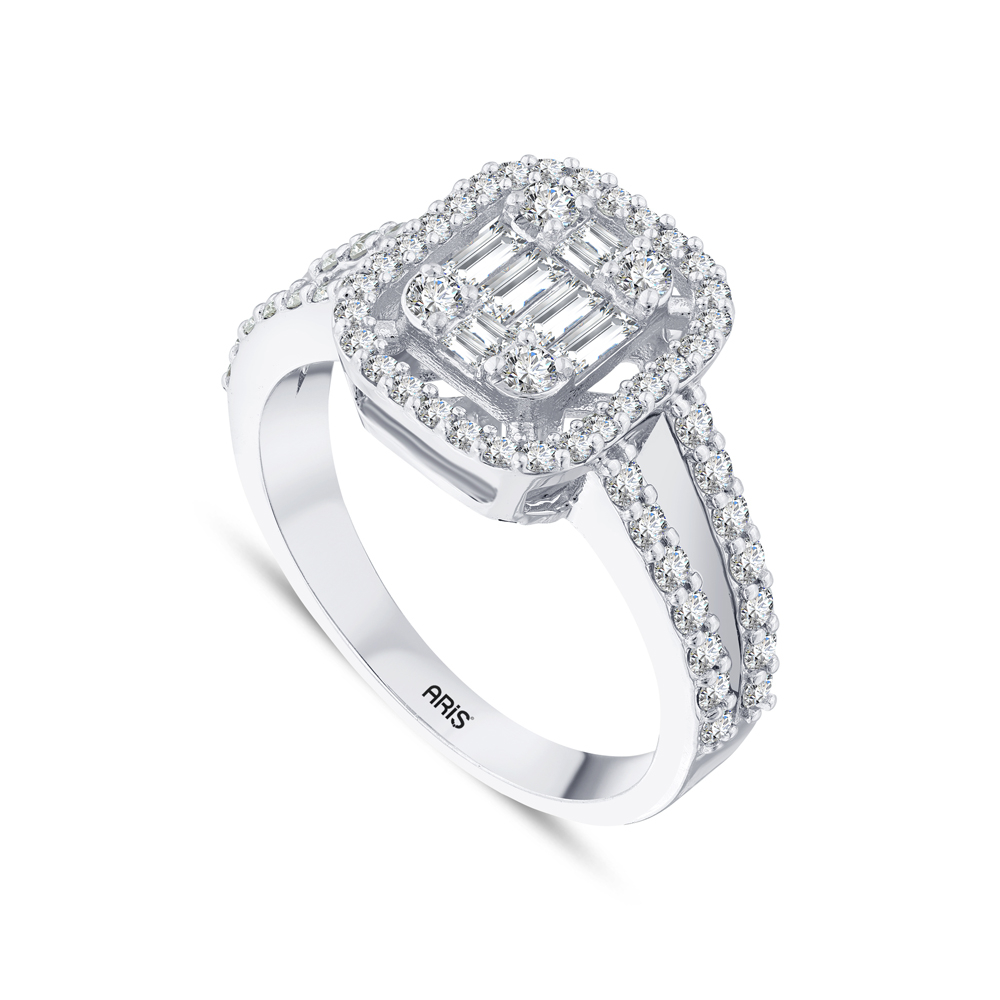 0.93 Karat Baget Pırlanta Yüzük