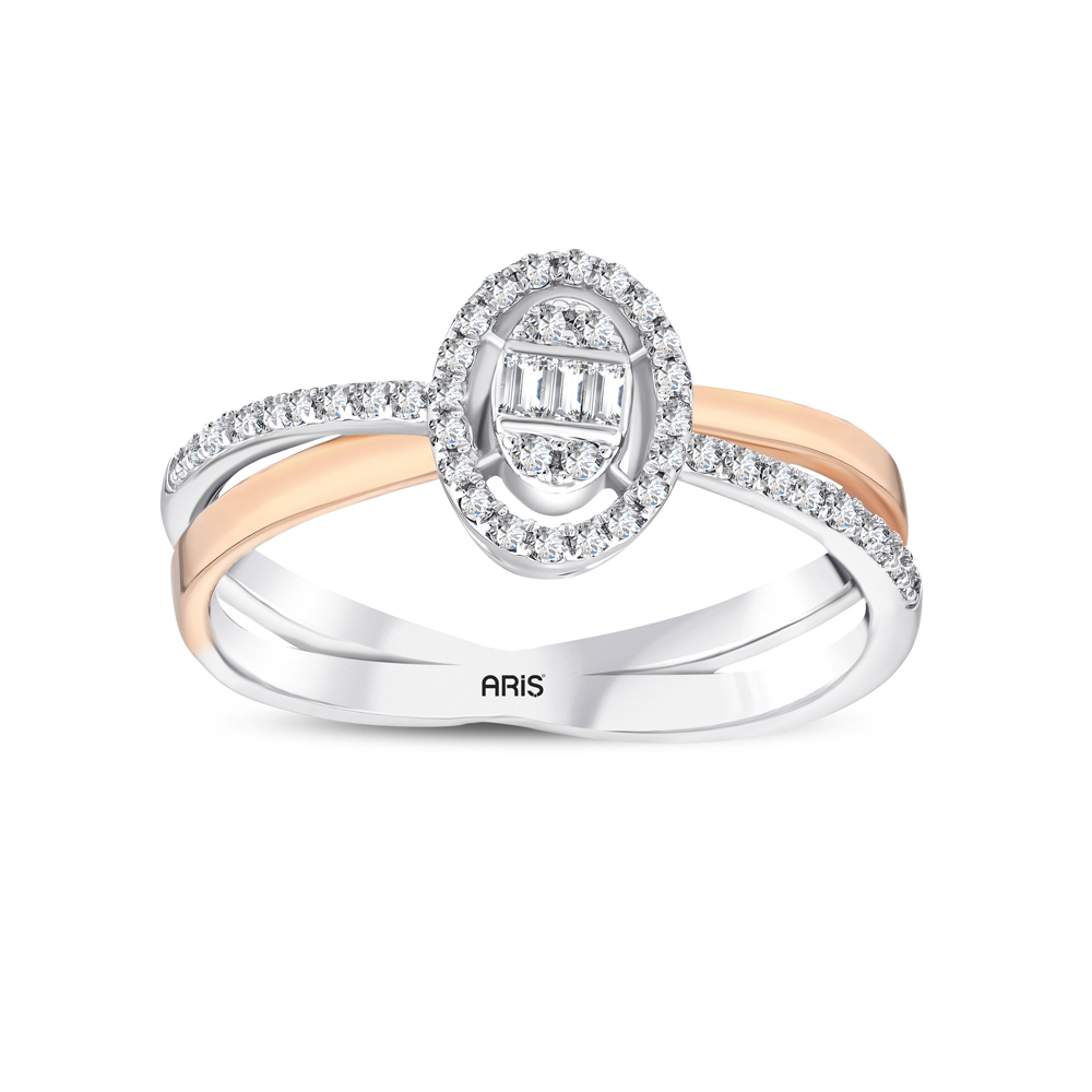 0.64 Karat Pırlanta Baget Yüzük