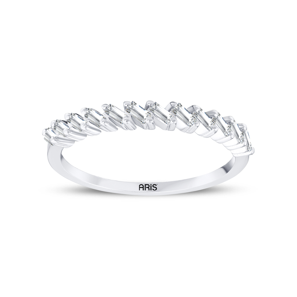 0.20 Karat Baget Yarımtur Pırlanta Yüzük