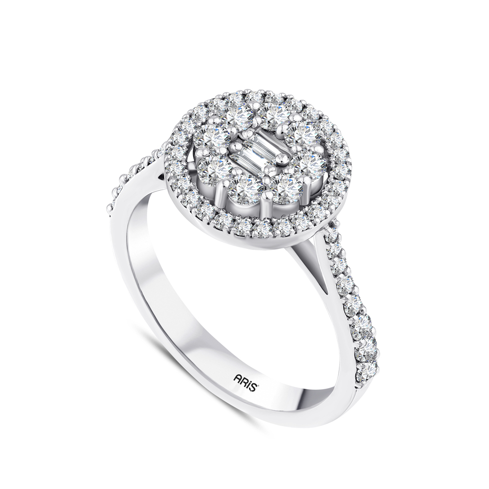 0.90 Karat Fantezi Pırlanta Yüzük