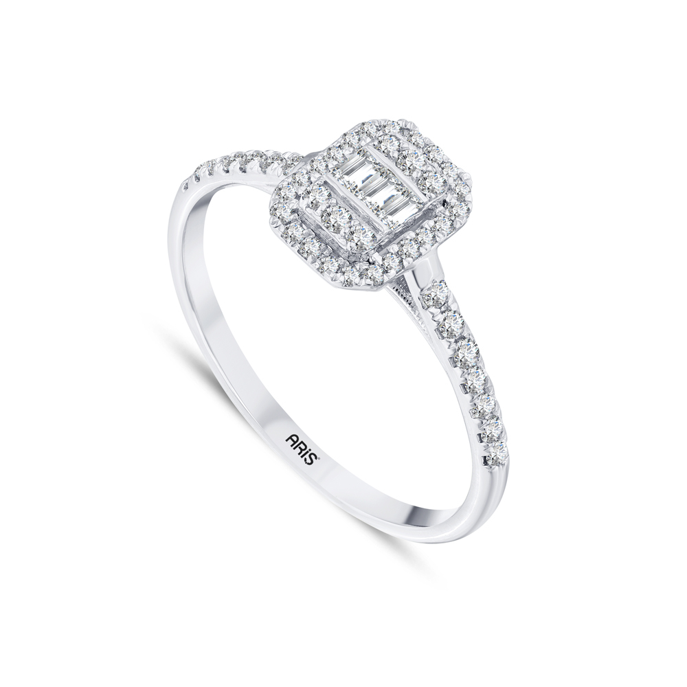 0.30 Karat Baget Pırlanta Yüzük