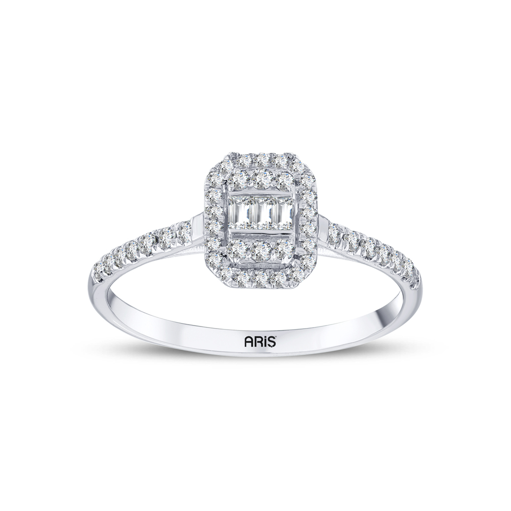 0.30 Karat Baget Pırlanta Yüzük