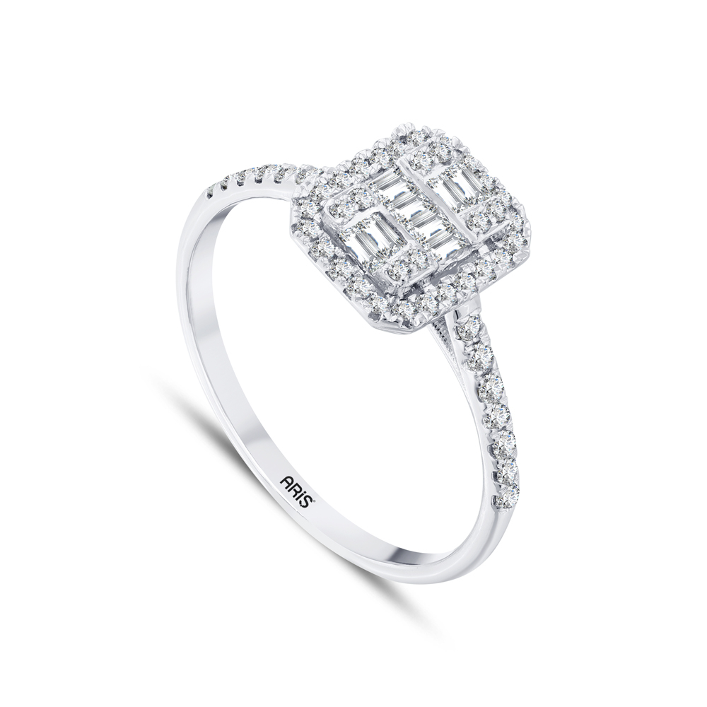 0.38 Karat Baget Pırlanta Yüzük