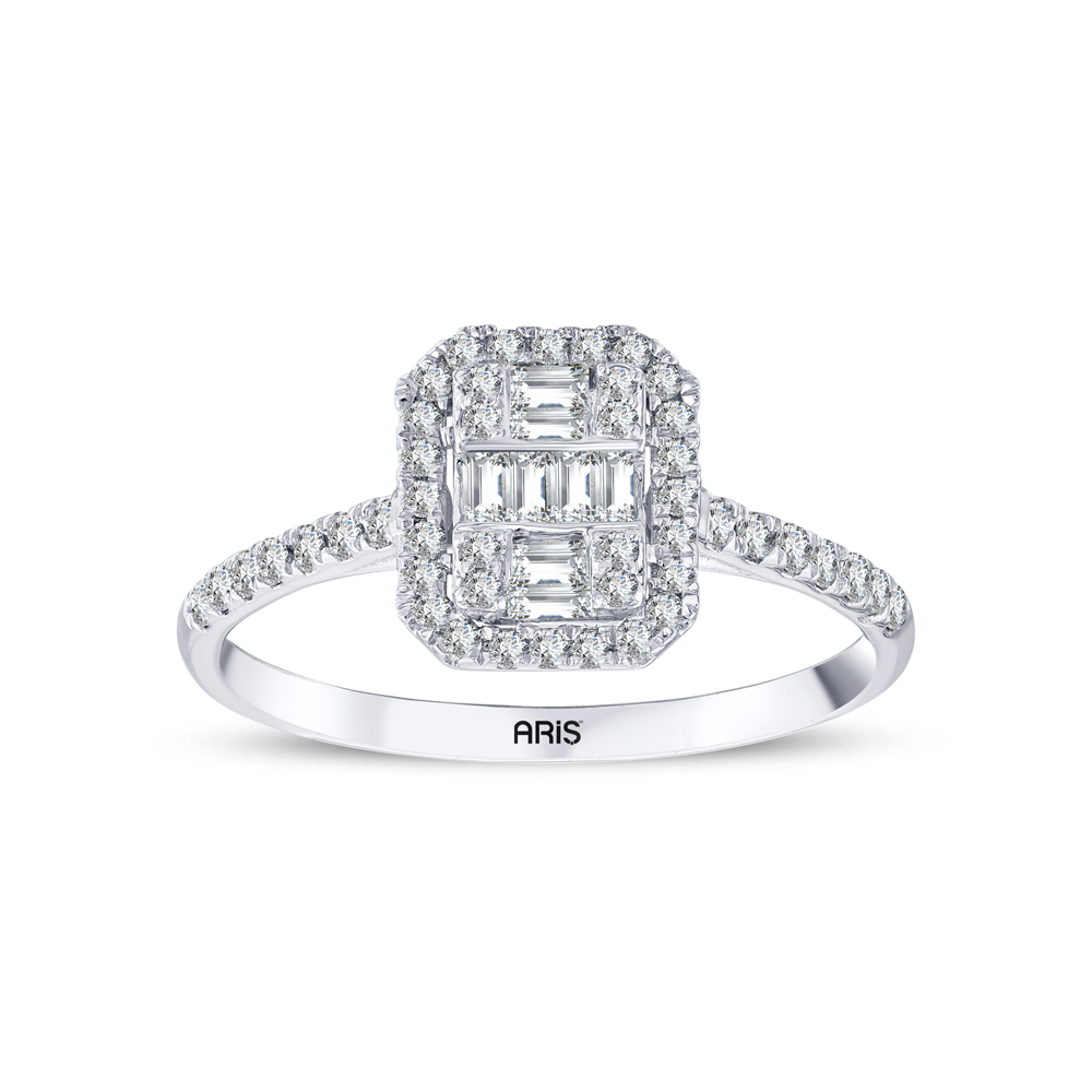 0.38 Karat Baget Pırlanta Yüzük