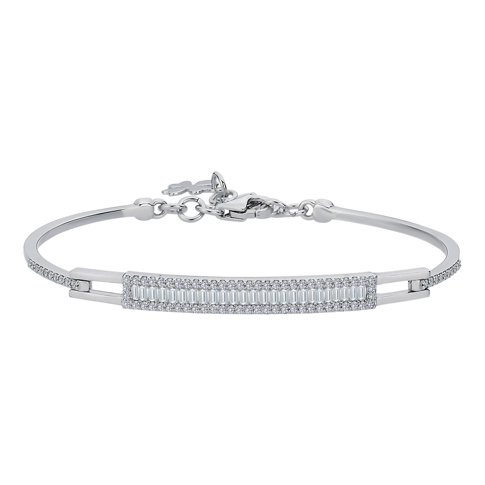 0.82 Karat Pırlanta Baget Kelepçe Bileklik