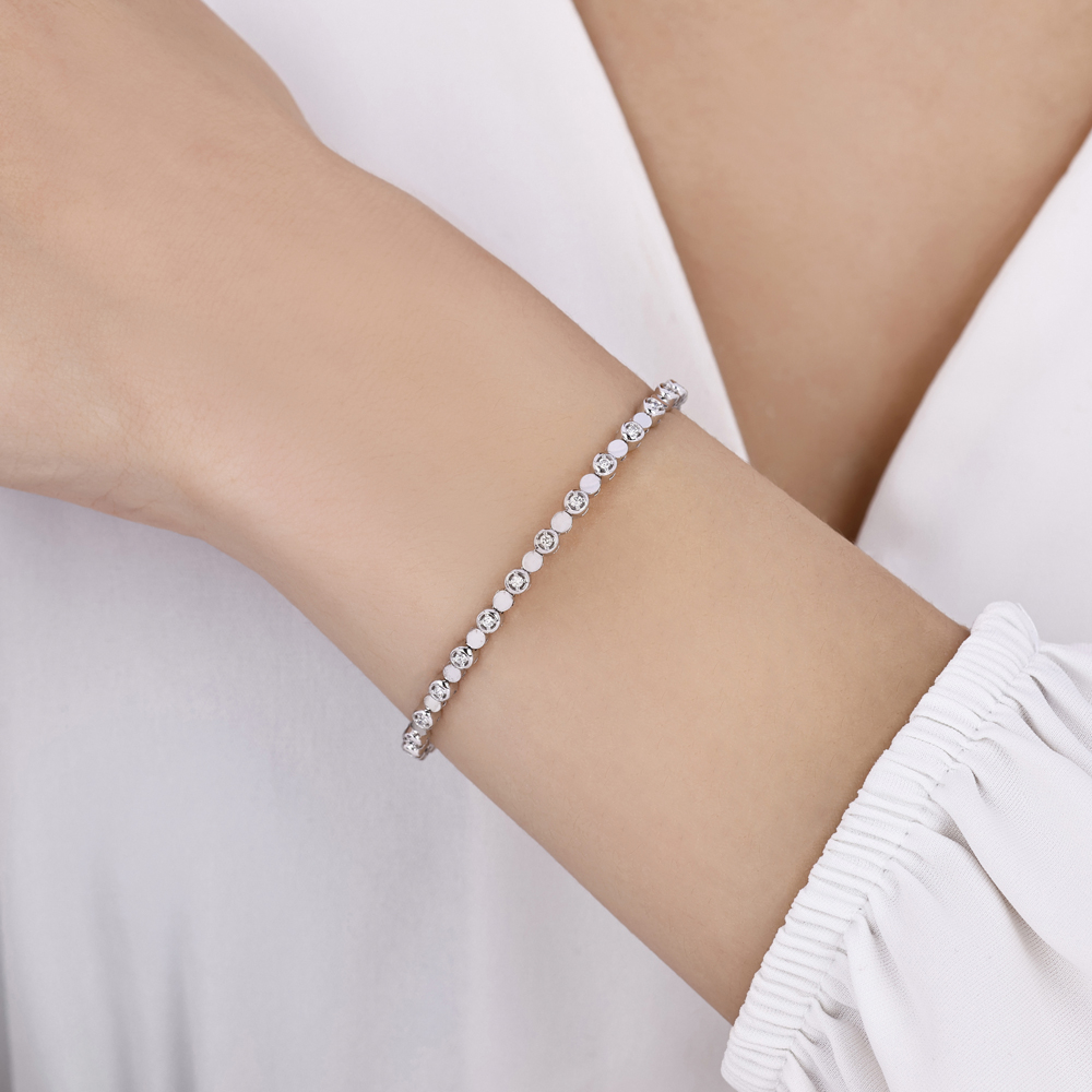 0.41 Karat Pırlanta Kelepçe Bilezik