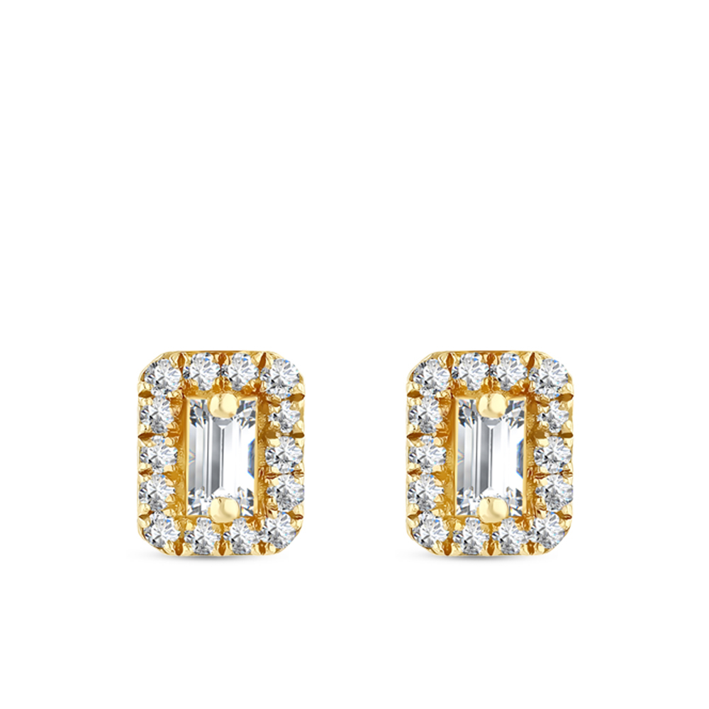 Pırlanta Baget Küpe