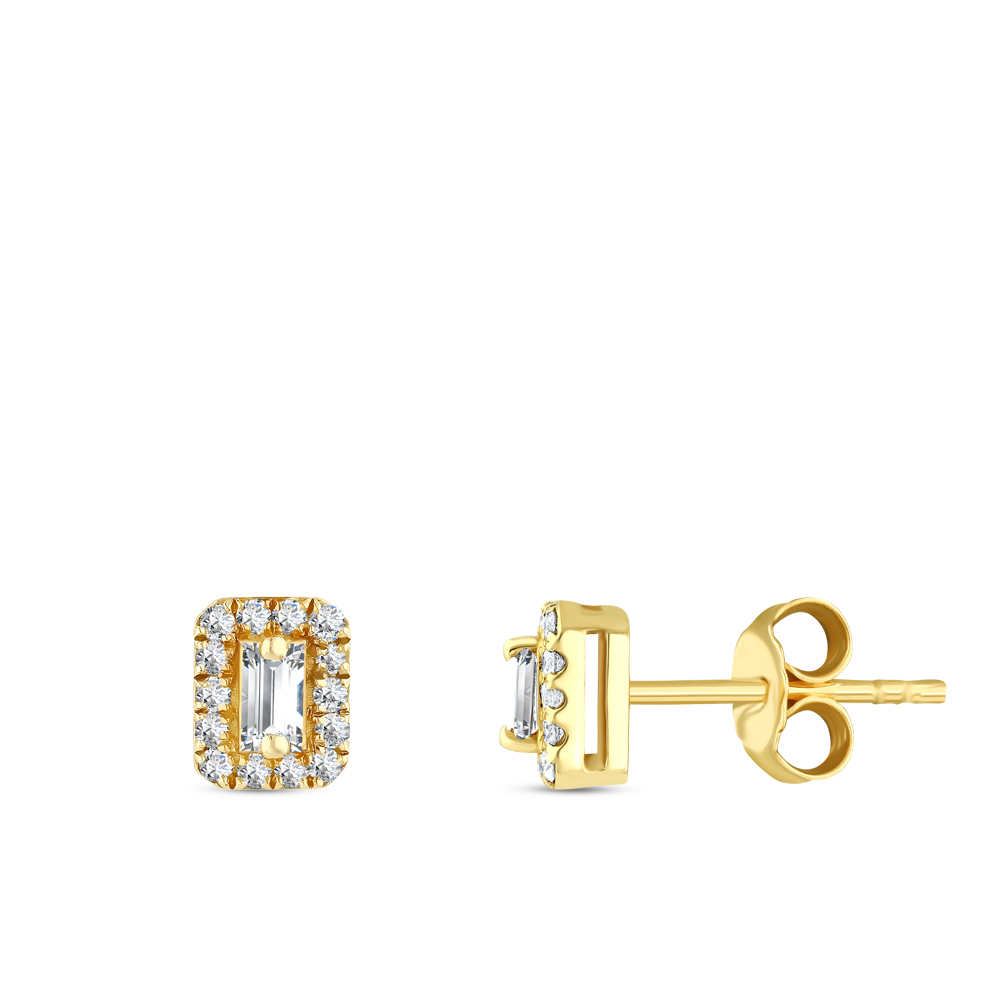 Pırlanta Baget Küpe