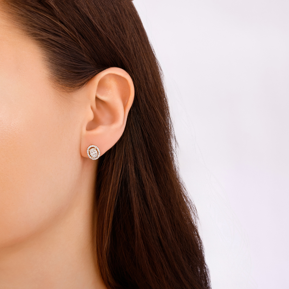 0.48 Karat Pırlanta Küpe