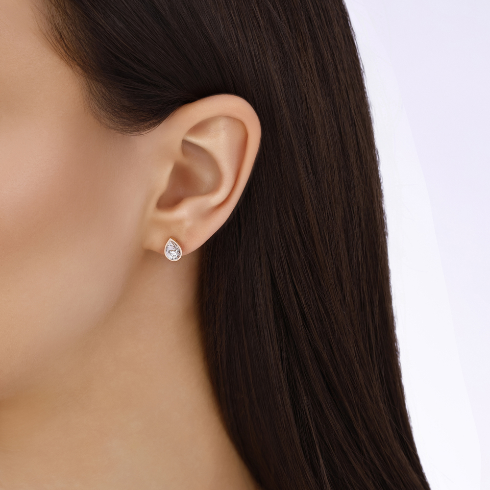 Damla Pırlanta Küpe