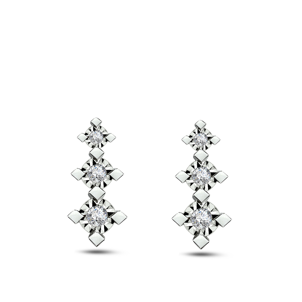 Pırlanta Tria Küpe