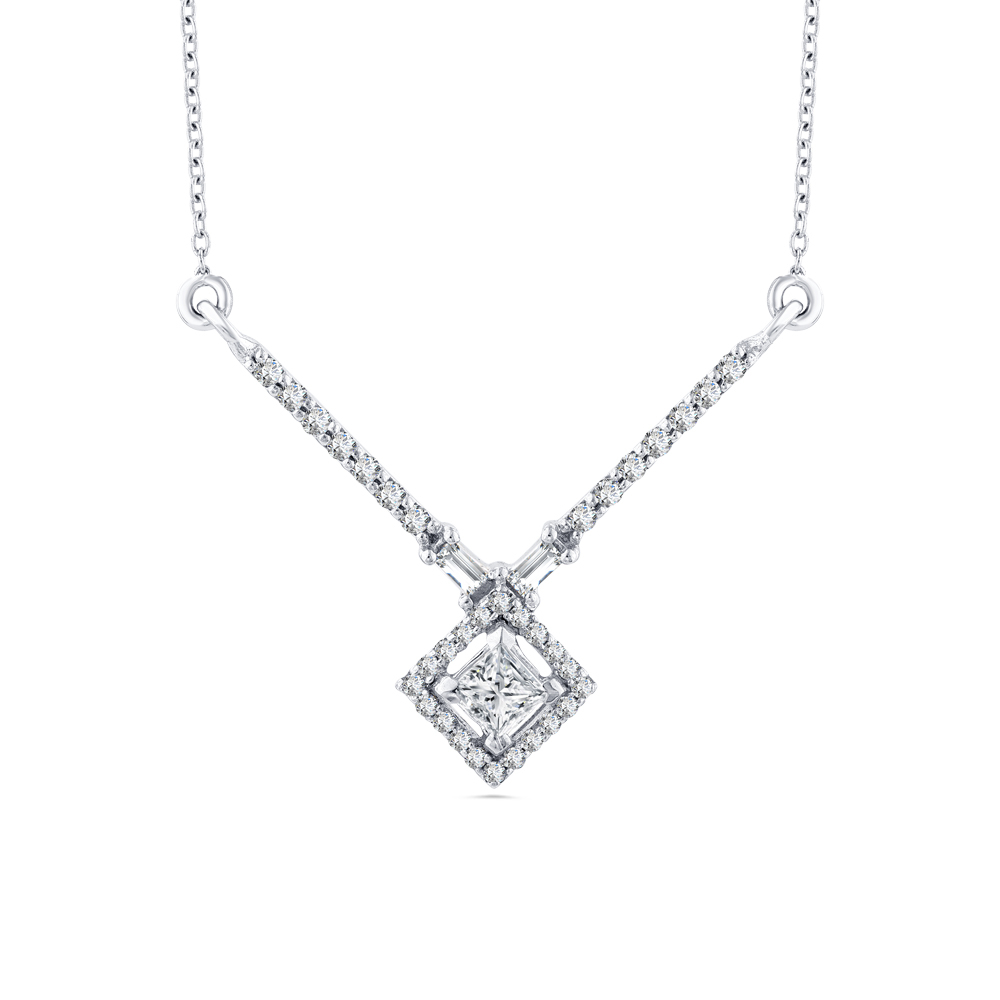 Prenses Kesim Pırlanta Kolye