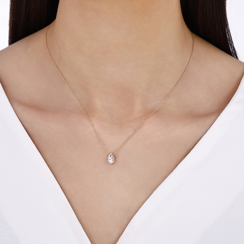 Damla Pırlanta Kolye