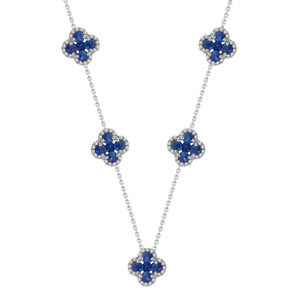 Safir Şans Pırlanta Kolye