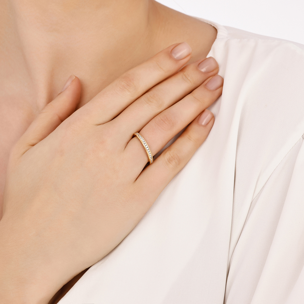 0.33 Karat Pırlanta Yarımtur Yüzük