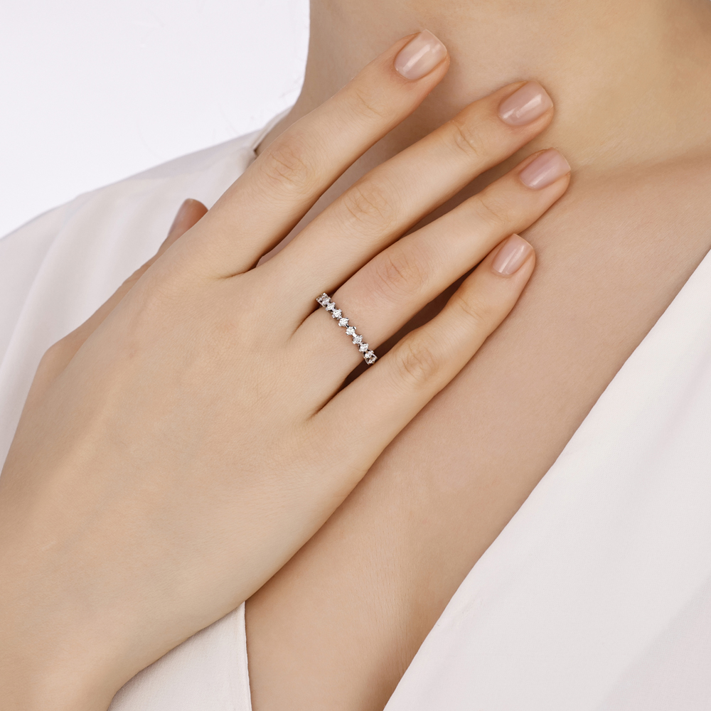 0.40 Karat Pırlanta Yarımtur Yüzük