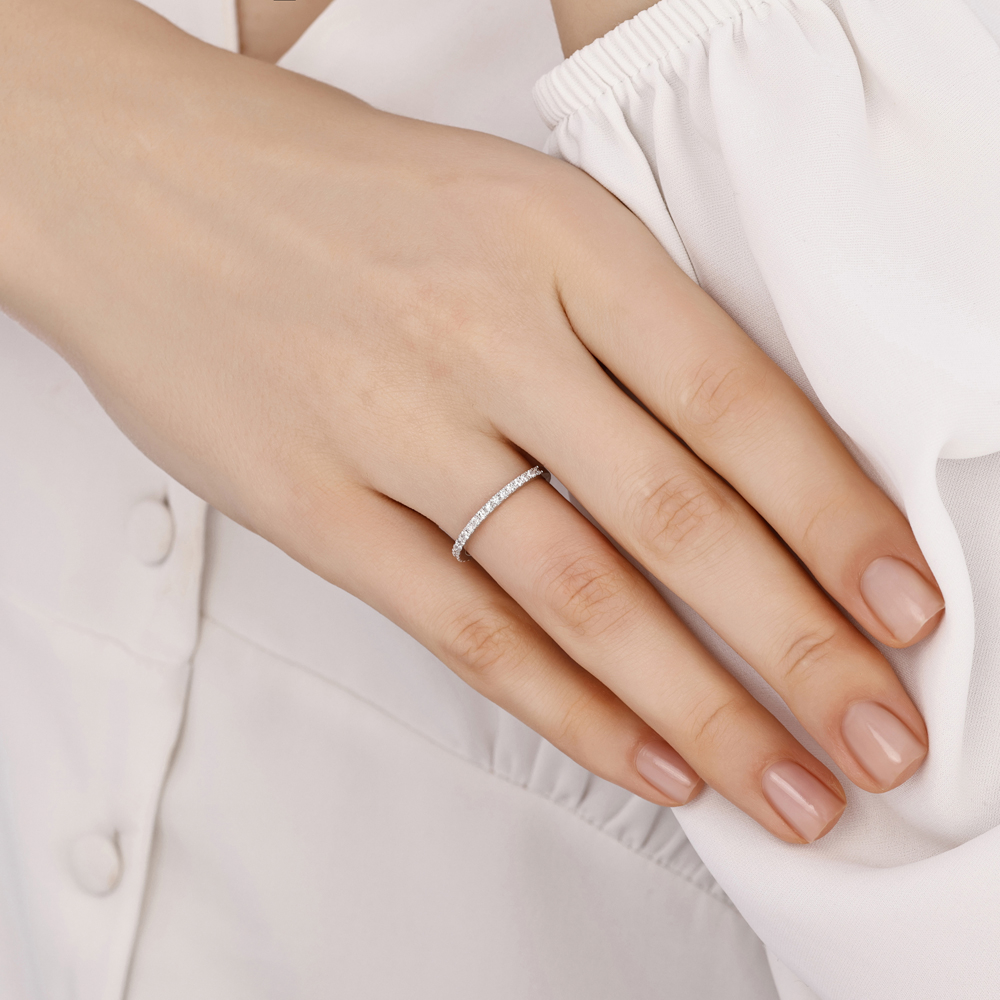 0.30 Karat Pırlanta Yarımtur Yüzük