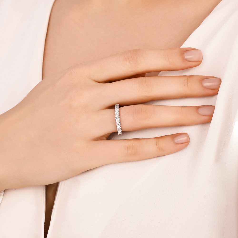 1.00 Karat Pırlanta Yarımtur Yüzük