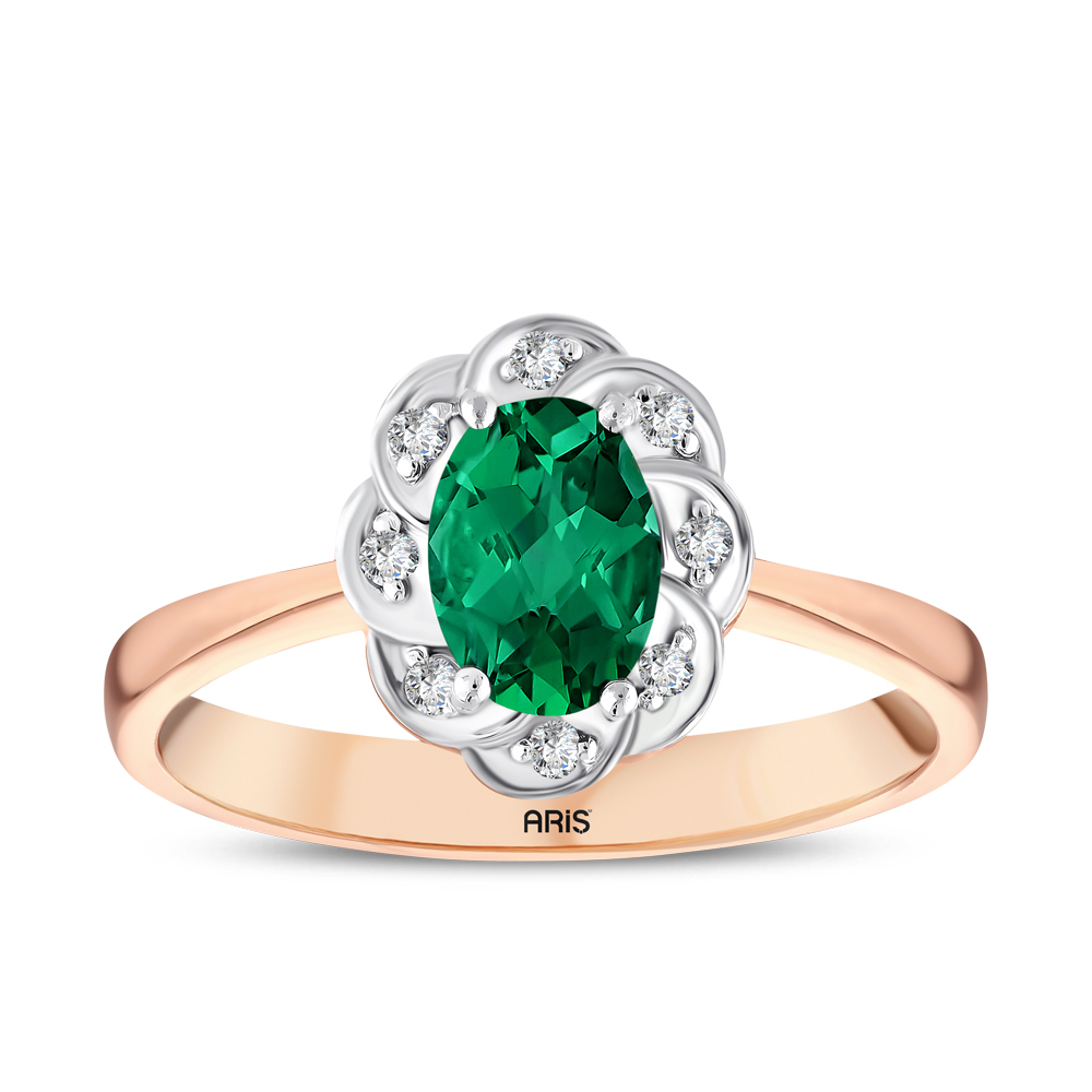 0.81 Karat Pırlanta Zümrüt Yüzük