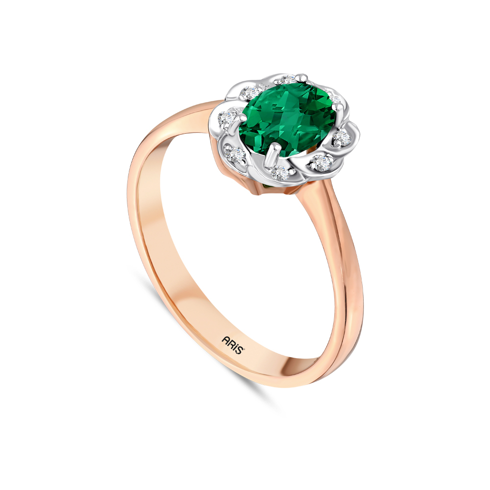 0.81 Karat Pırlanta Zümrüt Yüzük