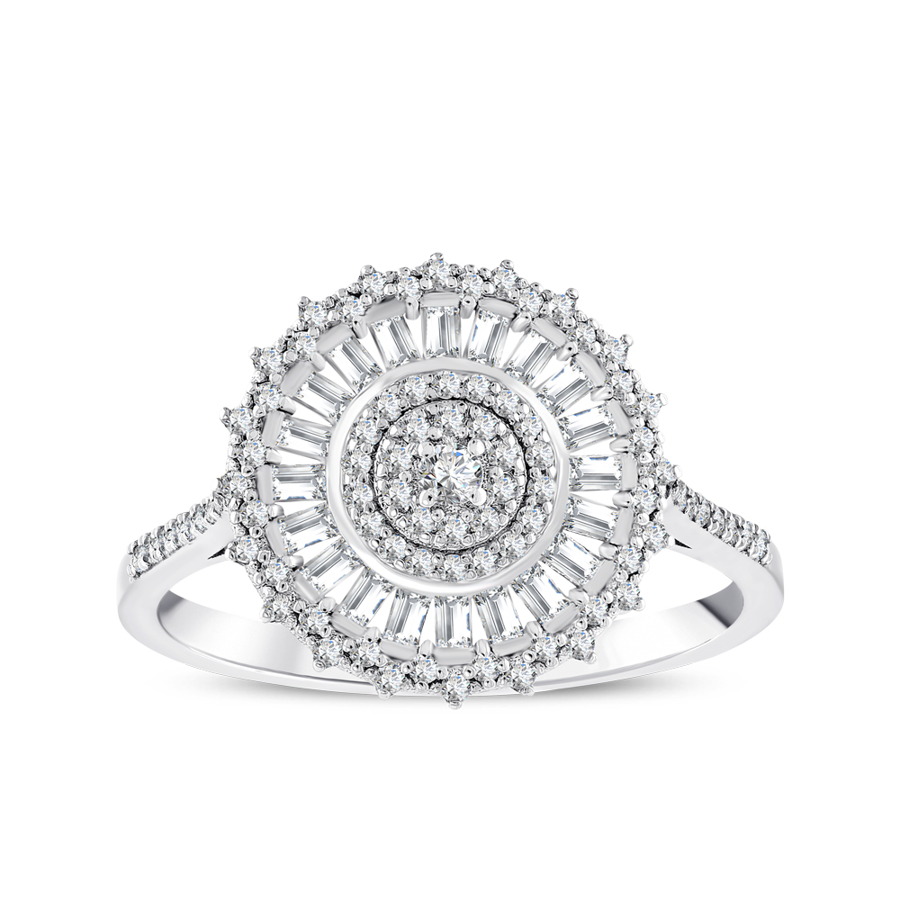 0.39 Karat Pırlanta Baget Yüzük