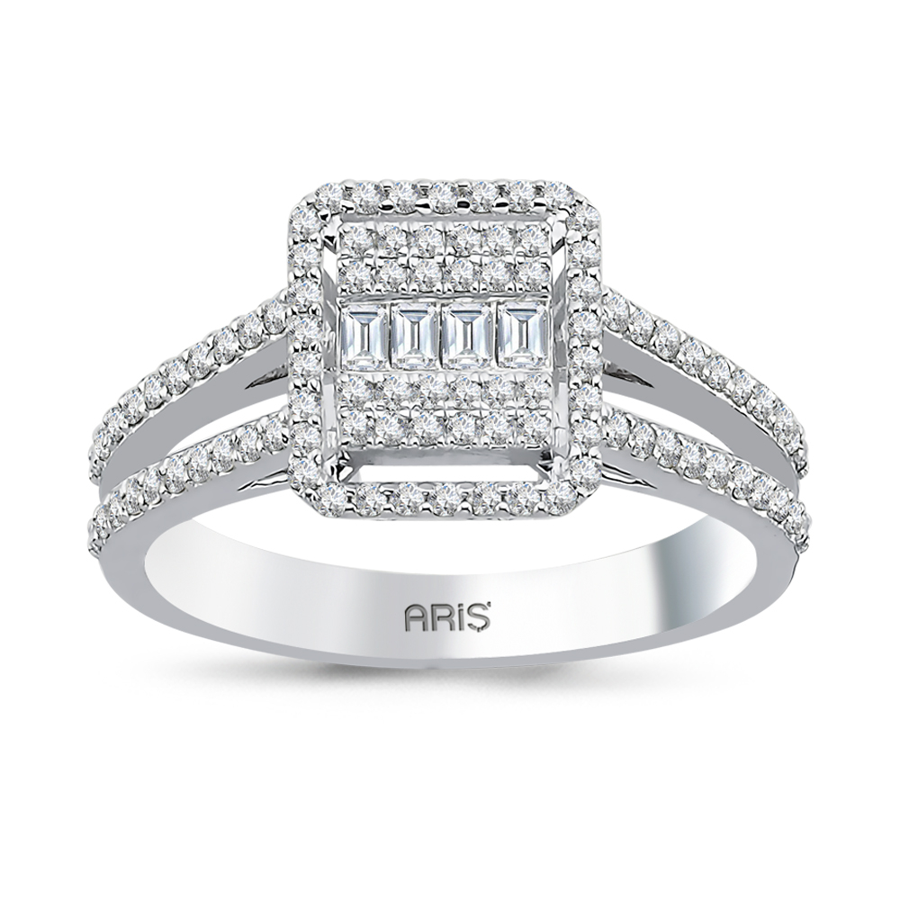 0.53 Karat Baget Pırlanta Yüzük