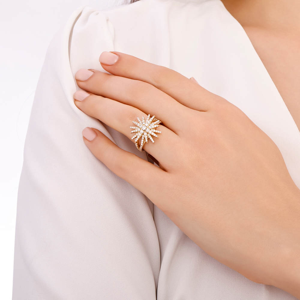 1.11 Karat Pırlanta Güneş Yüzük