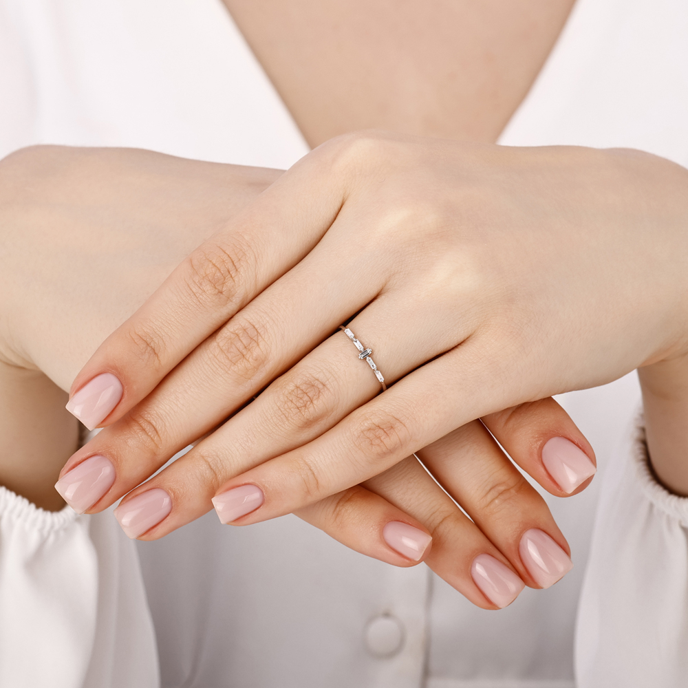 Tasarım Baget Pırlanta Yüzük