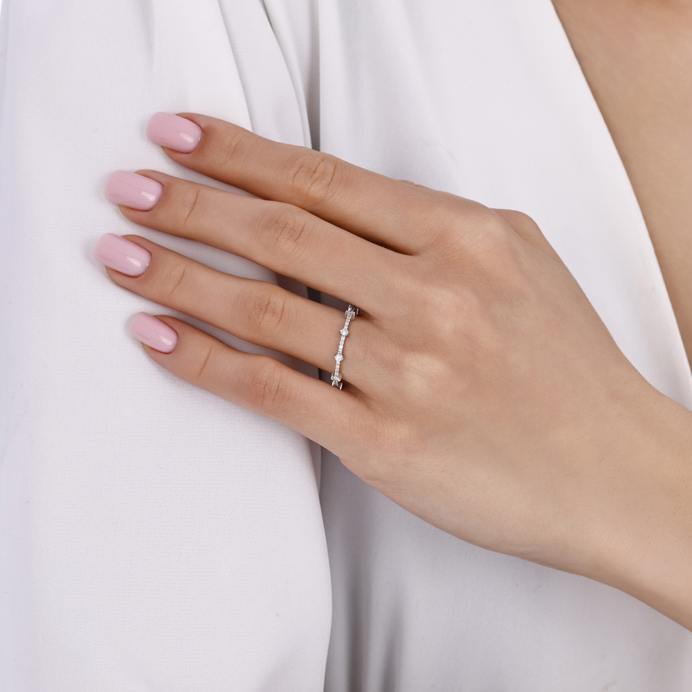 0.26 Karat Yarımtur Pırlanta Yüzük