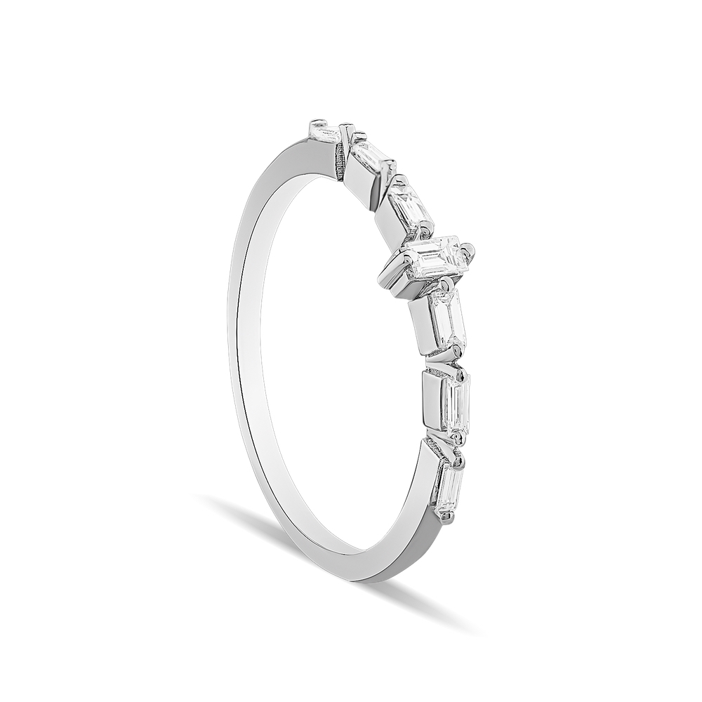 0.17 Karat Pırlanta Baget Yüzük