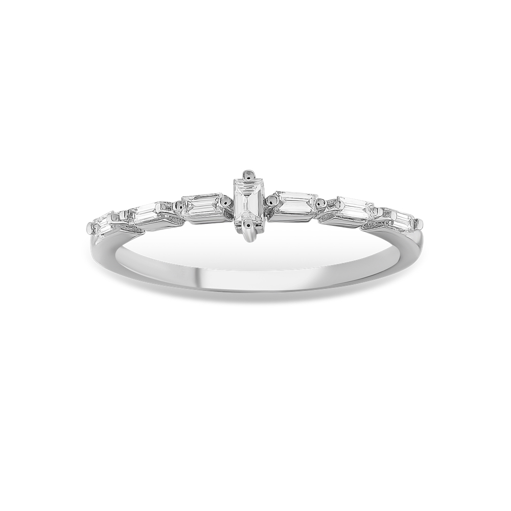 0.17 Karat Pırlanta Baget Yüzük