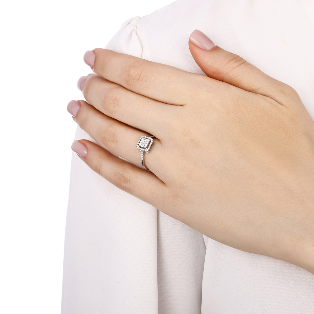 Pırlanta Fantezi Baget Yüzük