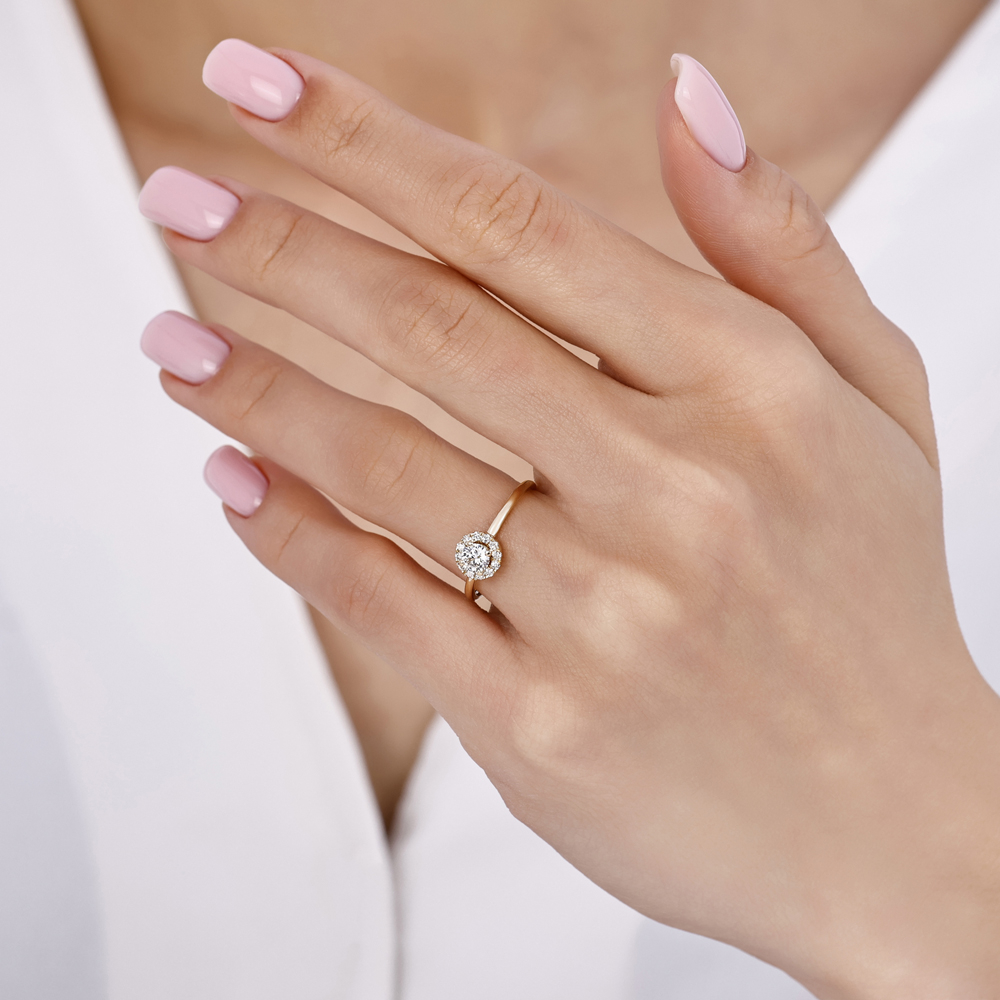 0.43 Karat Pırlanta Tektaş Yüzük