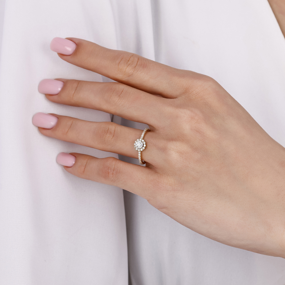 0.56 Karat Pırlanta Tektaş Yüzük