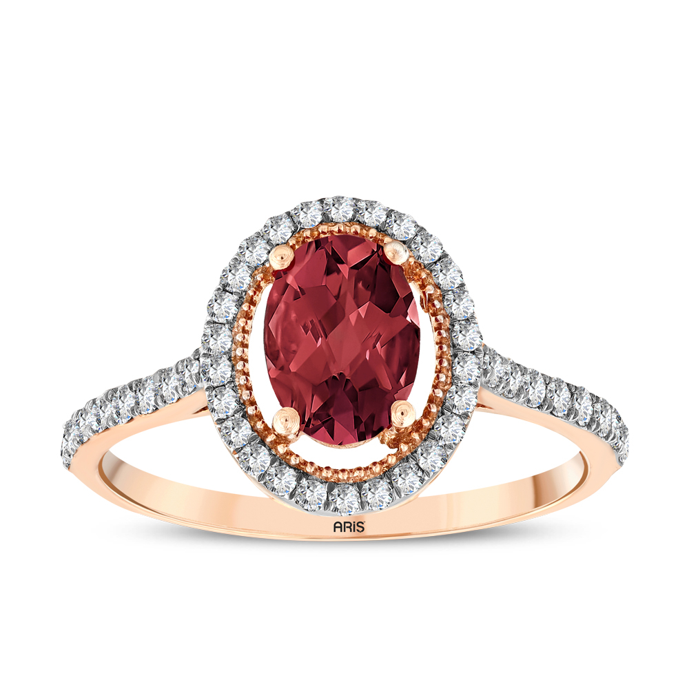 Pırlanta Oval Yakut Yüzük