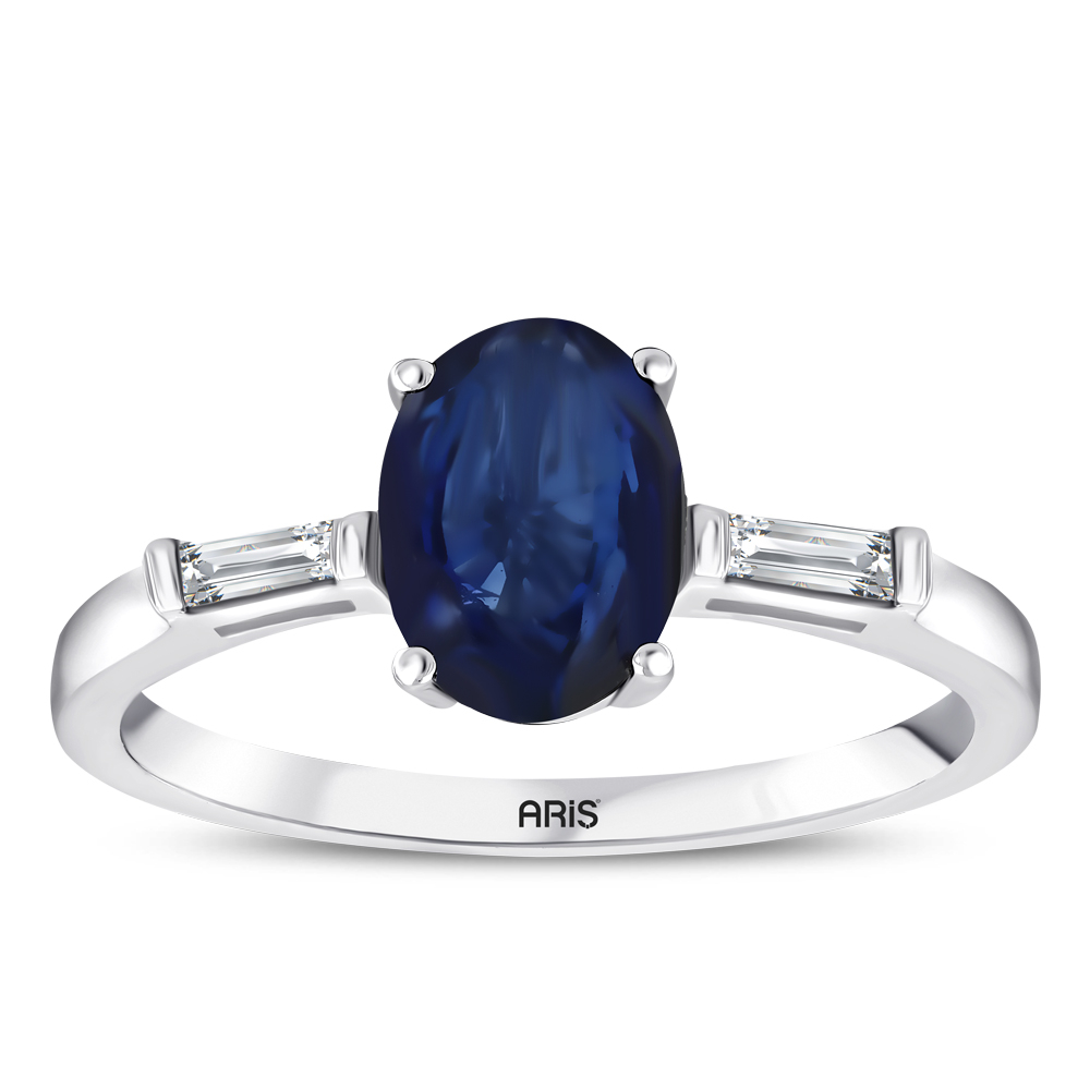 1.70 Karat Safir Pırlanta Yüzük