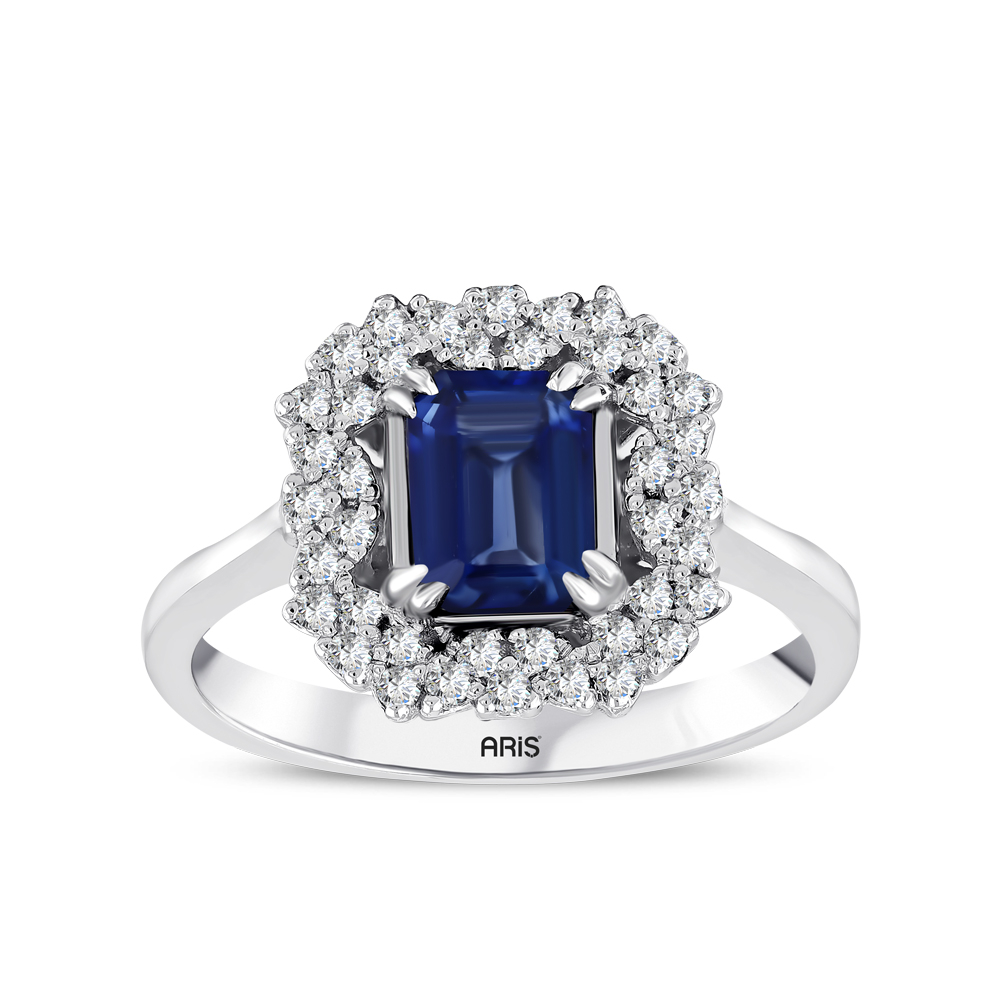1.03 Karat Safir Pırlanta Yüzük