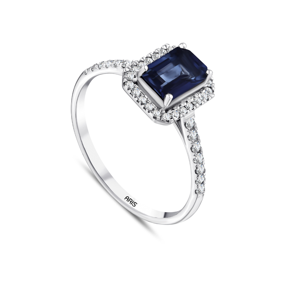1.22 Karat Safir Pırlanta Yüzük