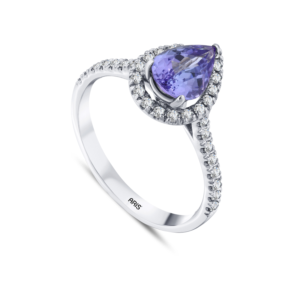 1.32 Karat Tanzanit Pırlanta Yüzük