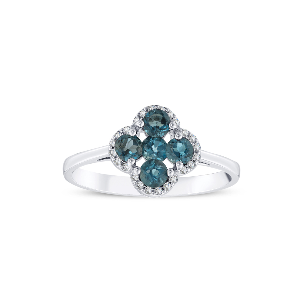 London Blue Topaz Pırlanta Yüzük