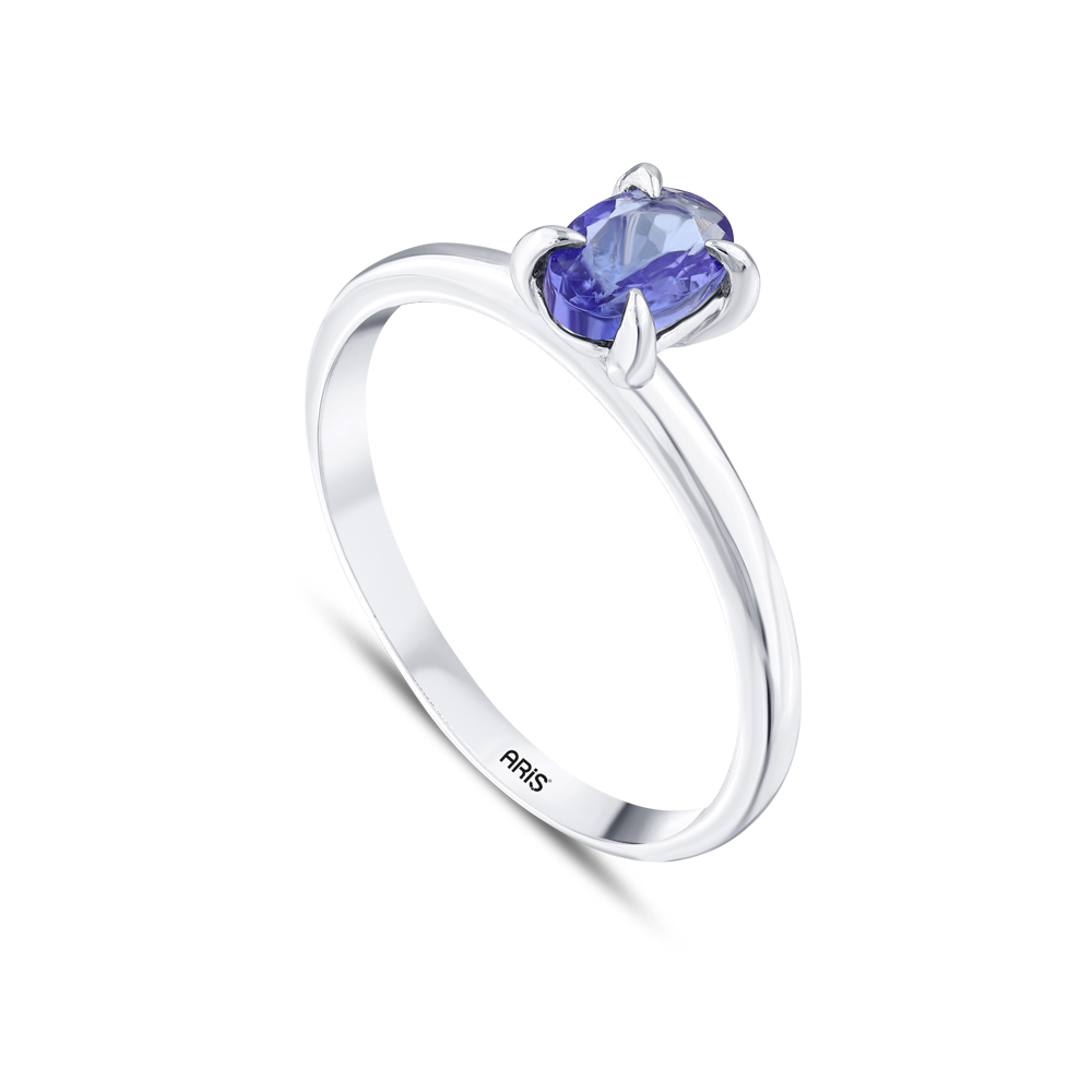 0.54 Karat Oval Tanzanit Yüzük