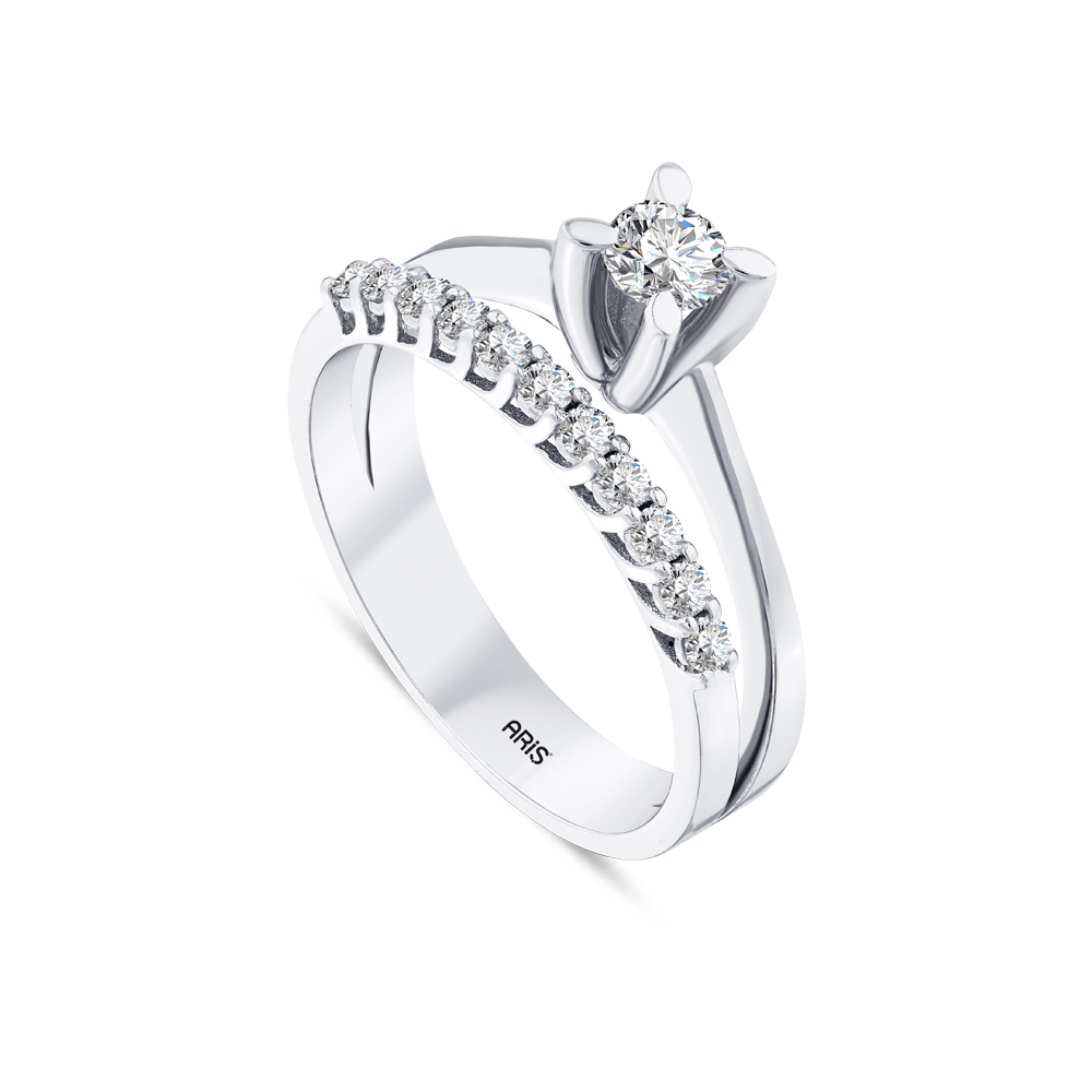 Tektaş Yarımtur Pırlanta Yüzük